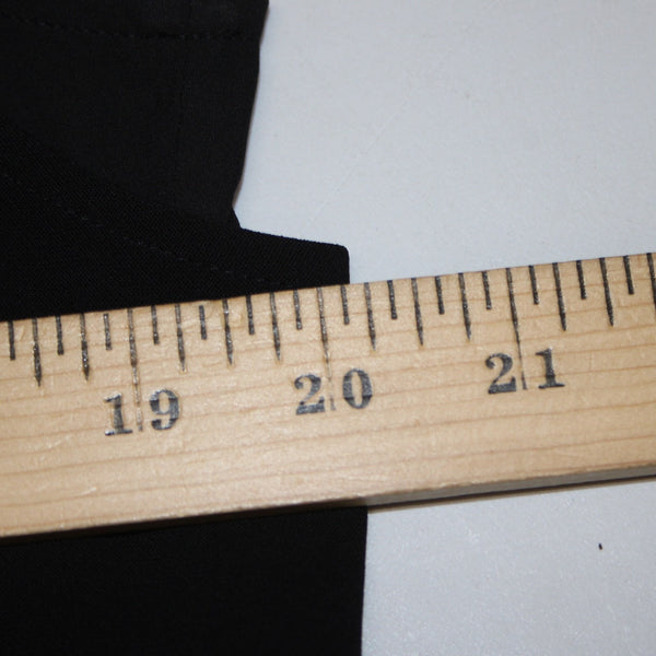 White House Black Market Top NEW $84 Sz L Black V Neck Layered Poly Spandex Top