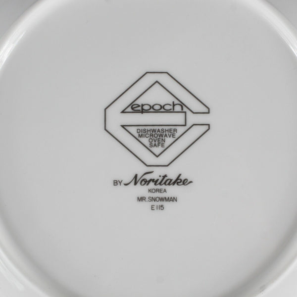 Noritake Epoch Set of 3 - 9 x 1 Blue Multi Mr. Snowman E115 Salad Plate