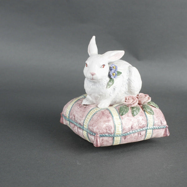 Lefton 1997 Yamada 4" White Pink Yellow Green Born Free Music Box