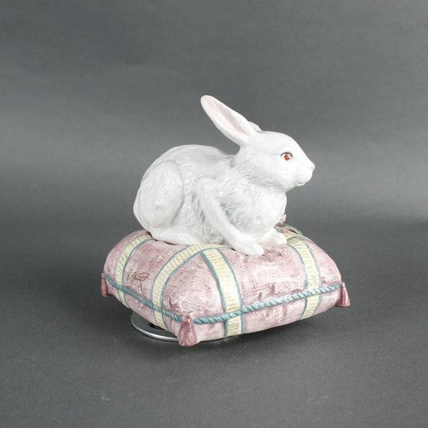 Lefton 1997 Yamada 4" White Pink Yellow Green Born Free Music Box