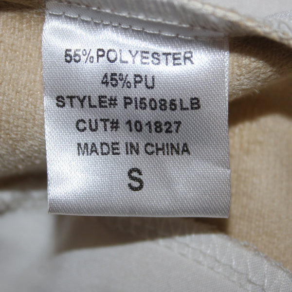 LBLC Pant The Label Sz S x 27.5  White Pockets Ankle 100% Polyester Pant