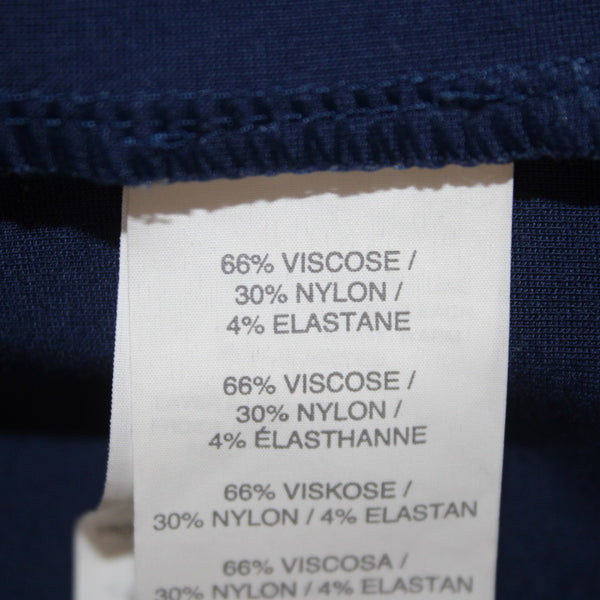 J Crew Dress Sz 2 Navy Blue Zipper Pencil Viscose Nylon Elastane Dress