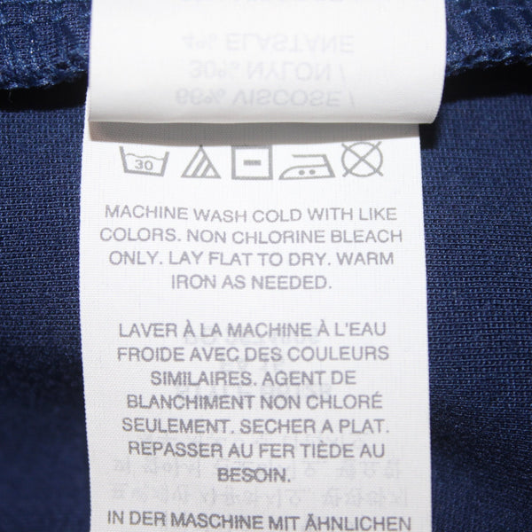 J Crew Dress Sz 2 Navy Blue Zipper Pencil Viscose Nylon Elastane Dress