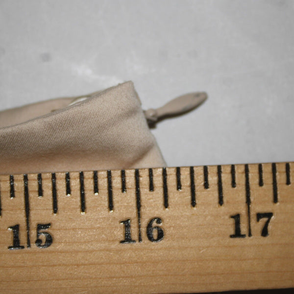 Akris Bergdorf Goodman Sz 8 x 26 Tan Straight Leg Side Zip Cotton Capri Pant