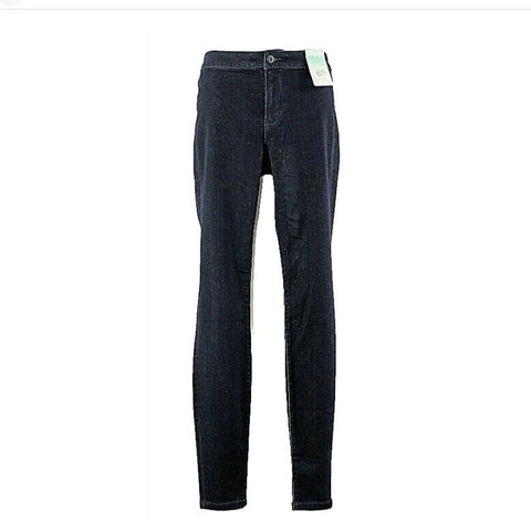 Decree Hi Rise Jegging NEW 0 x 30 Navy Blue Denim Cotton Poly Spandex Pant