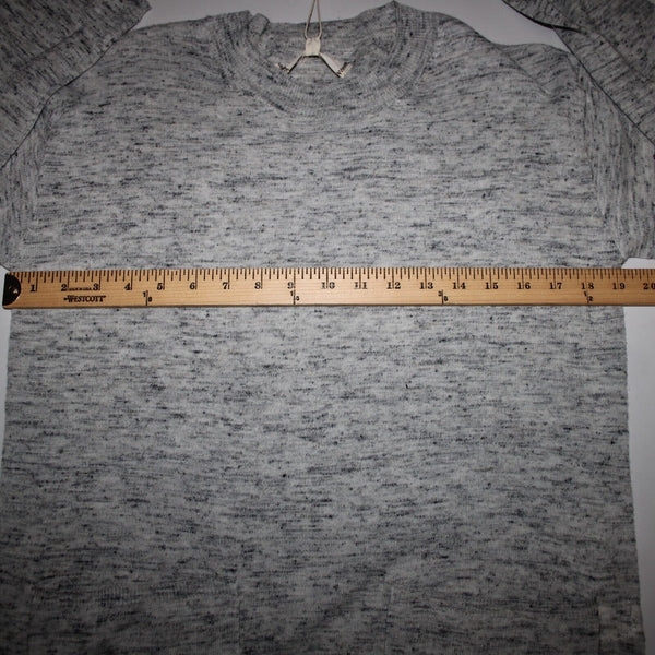 Max Studio Philomene NEW Sz XS Gray Multi Color Pockets Acrylic Nylon Linen Top