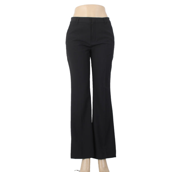 Banana Republic Pant NEW $100 Bootcut Fit Sz 4P x 31 Black Poly Spandex Pant