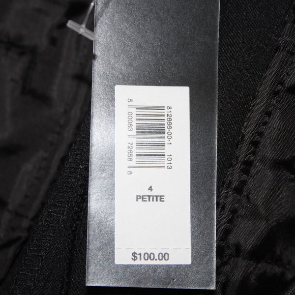 Banana Republic Pant NEW $100 Bootcut Fit Sz 4P x 31 Black Poly Spandex Pant