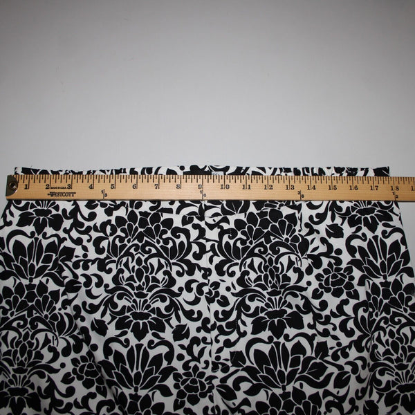 Saks Fifth NEW $190 Sport Sz 18 x 26 Black White Elastic Waist Cotton Pant