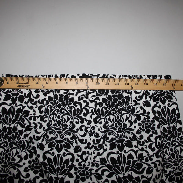 Saks Fifth NEW $190 Sport Sz 18 x 26 Black White Elastic Waist Cotton Pant