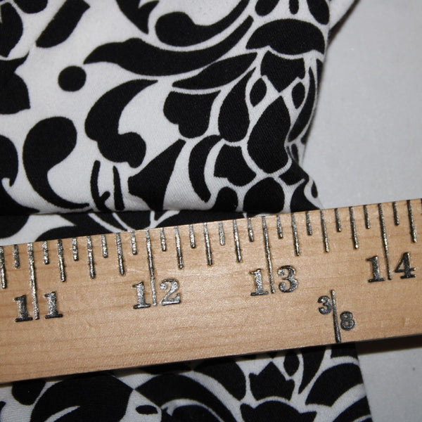 Saks Fifth NEW $190 Sport Sz 18 x 26 Black White Elastic Waist Cotton Pant