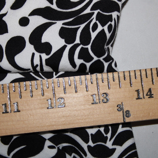 Saks Fifth NEW $190 Sport Sz 18 x 26 Black White Elastic Waist Cotton Pant