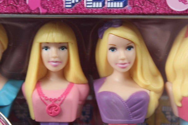 Mattel NEW Barbie 4 Pack Pez Candy Dispensers