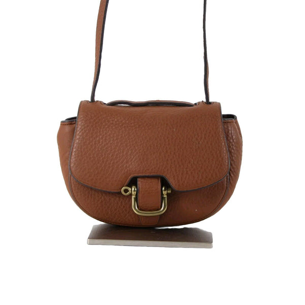 J Crew NEW $98 8 x 5 x 3 Bronze Brown Hardware 100% Leather Crossbody Purse
