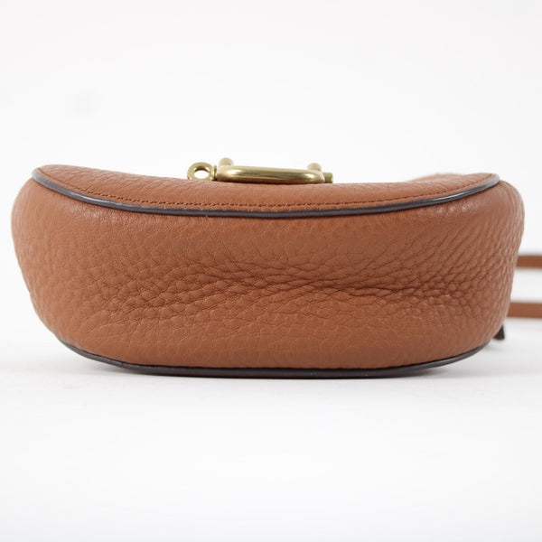 J Crew NEW $98 8 x 5 x 3 Bronze Brown Hardware 100% Leather Crossbody Purse