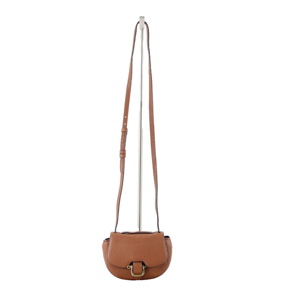 J Crew NEW $98 8 x 5 x 3 Bronze Brown Hardware 100% Leather Crossbody Purse