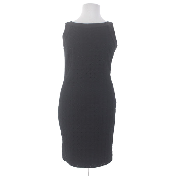 Charter Club Dress NEW $79 Paradise Lost Sz 14 Black Eyelets 100% Cotton Dress