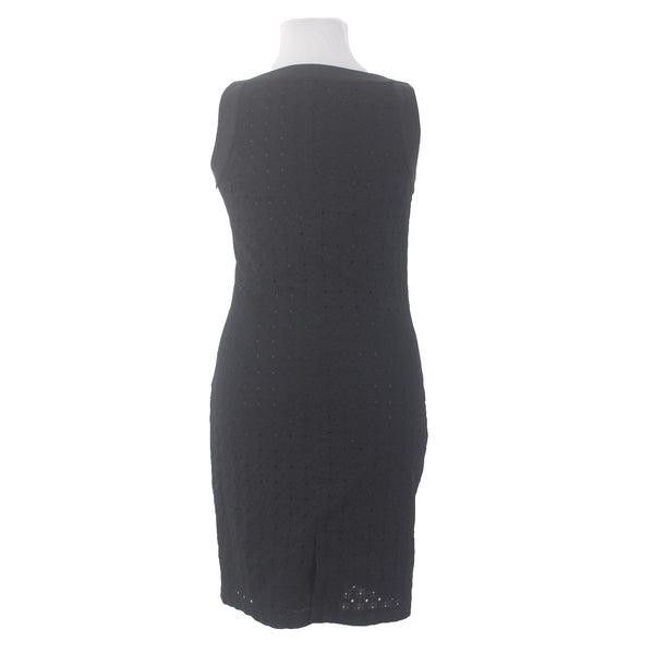 Charter Club Dress NEW $79 Paradise Lost Sz 14 Black Eyelets 100% Cotton Dress