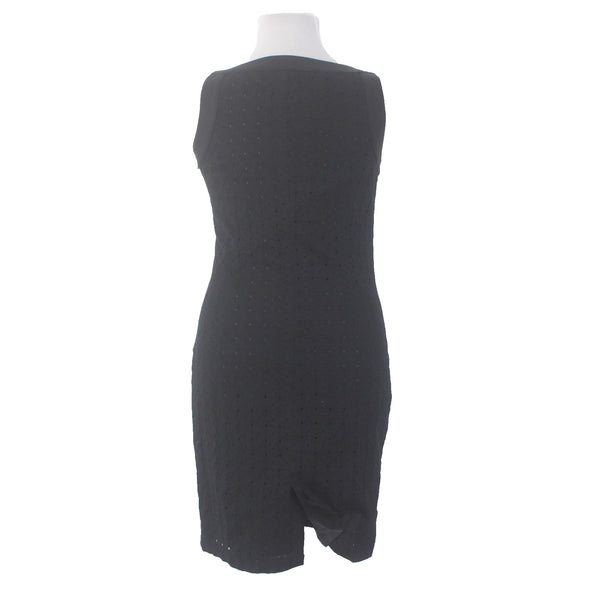 Charter Club Dress NEW $79 Paradise Lost Sz 14 Black Eyelets 100% Cotton Dress