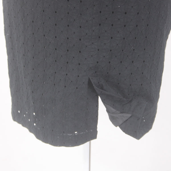 Charter Club Dress NEW $79 Paradise Lost Sz 14 Black Eyelets 100% Cotton Dress