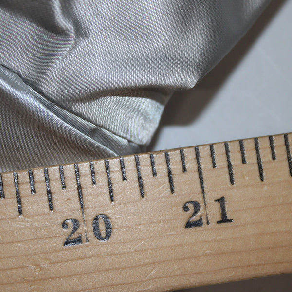 Liz Claiborne Jacket Sz S Silver Hooded Zipper Pockets 100% Polyester Jacket