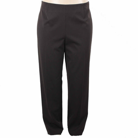 Saks Fifth NEW $178 Sz 16W X 32 Brown Side Zip Polyester Viscose Dress Pant
