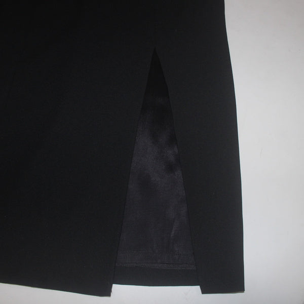 Shelli Segal Dress Laundry Sz 12 Black Embroidered Lined Polyester Acrylic Dress