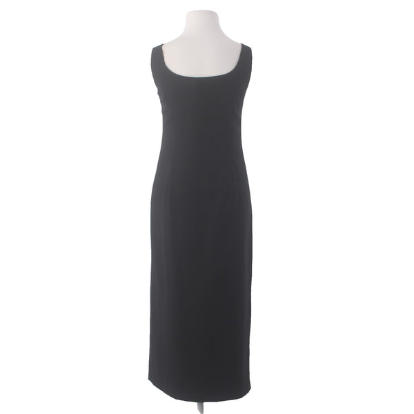 Shelli Segal Dress Laundry Sz 12 Black Embroidered Lined Polyester Acrylic Dress