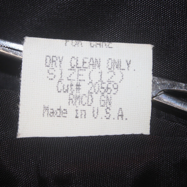 Shelli Segal Dress Laundry Sz 12 Black Embroidered Lined Polyester Acrylic Dress