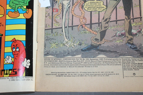 DC House Of Mystery Vol.22 No.320 September 1983 Comic Book
