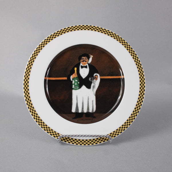 Guy Buffet Waiter Plate Suite Monsieur Lucien Brown Multi Color Eschenbach 8"