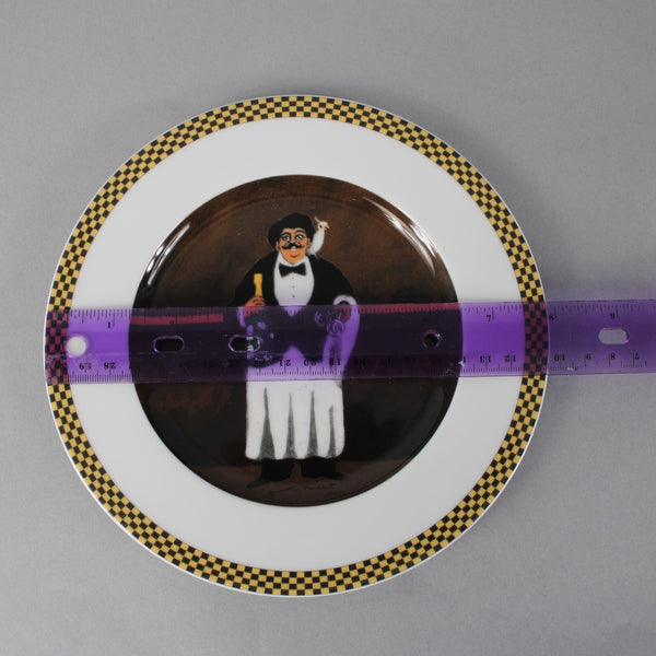 Guy Buffet Waiter Plate Suite Monsieur Lucien Brown Multi Color Eschenbach 8"