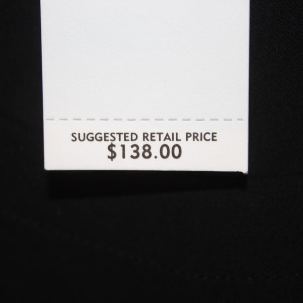 Eileen Fisher Top NEW $138 Sz 2X Black Rounded Shell 100% Silk Top