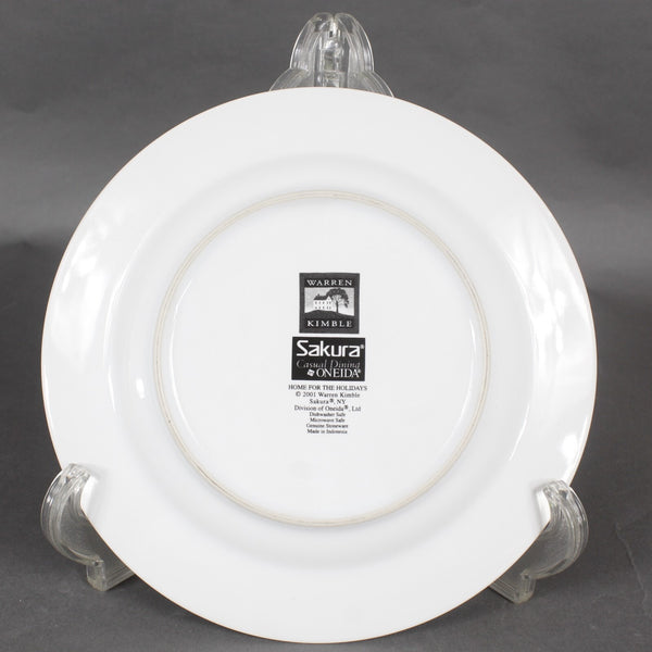 Warren Kimble Sakura 8.5" Home For The Holidays 2001 Lighthouse Salad Plate