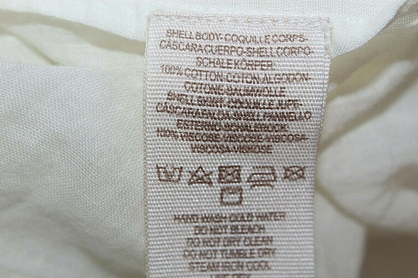 Free People Sz SP Cream Bronze Beaded Asym Hem Viscose Tunic Cotton Dress