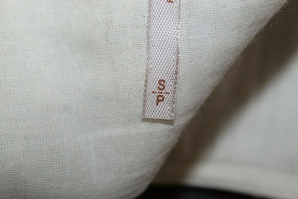 Free People Sz SP Cream Bronze Beaded Asym Hem Viscose Tunic Cotton Dress