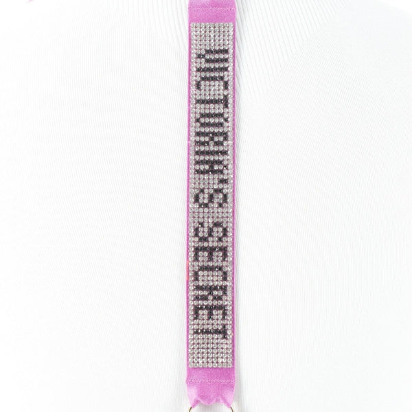 Victorias Secret NEW $70 Sz 34DD Purple Silver Rhinestone T Strap Poly Bra Top