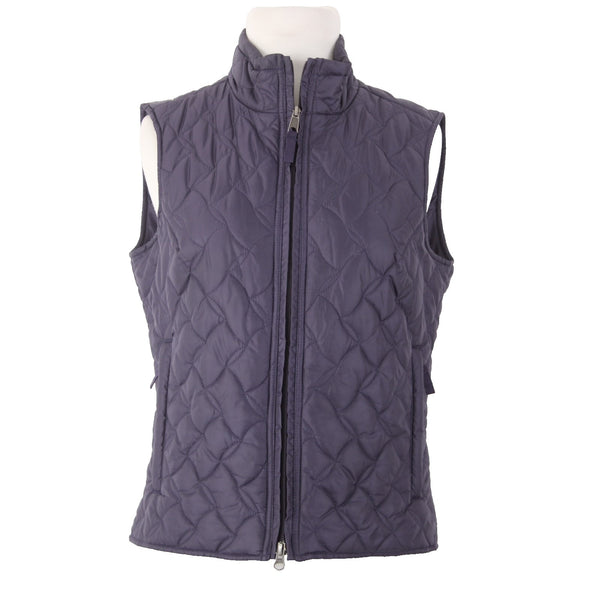 Royal Robbins Vest Sz S Purple Collared Zipper Pockets 100% Polyester Vest