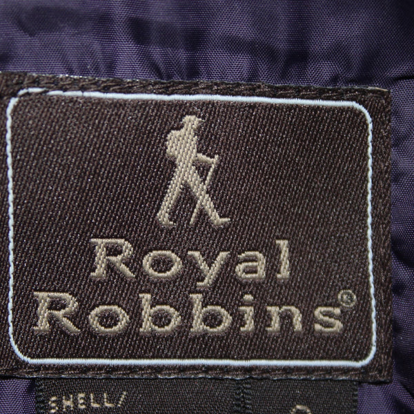 Royal Robbins Vest Sz S Purple Collared Zipper Pockets 100% Polyester Vest