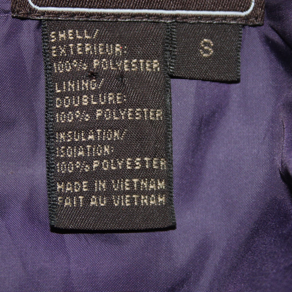 Royal Robbins Vest Sz S Purple Collared Zipper Pockets 100% Polyester Vest