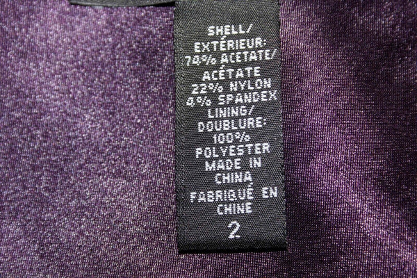 Laundry Sz 2 Purple Acetate Nylon Spandex Bottom Flare Tulip Skirt