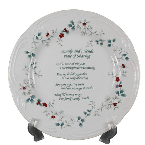 Pfaltzgraff 12.5in Cream Multi Winterberry Family Friends Plate of Sharing