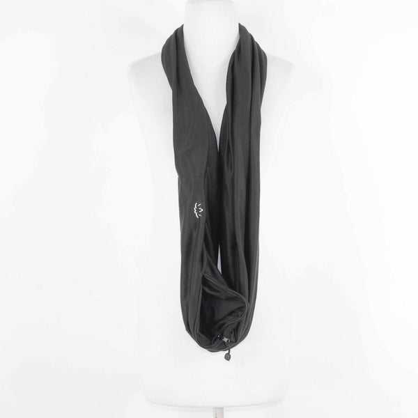 Beyong Yoga Dark Brown Hidden Zip Multiple Ways To Wear Polyester Elastane Scarf