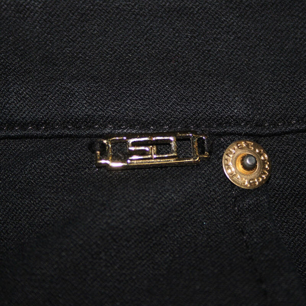 St John Sport Essentials Sz 10 x 33 Dark Navy Gold Cargo Sporty Pockets Pant