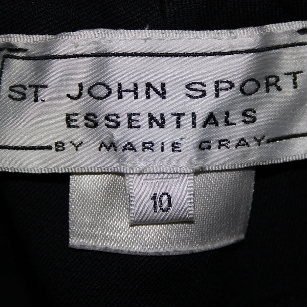 St John Sport Essentials Sz 10 x 33 Dark Navy Gold Cargo Sporty Pockets Pant