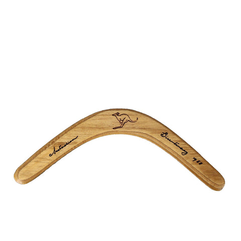 Australian Made Hand Crafted Wood Kangaroo 13" Boomerang