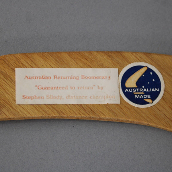 Australian Made Hand Crafted Wood Kangaroo 13" Boomerang