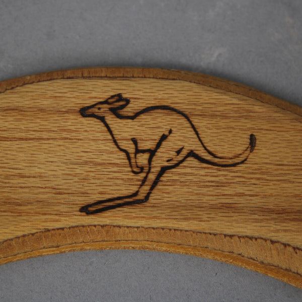 Australian Made Hand Crafted Wood Kangaroo 13" Boomerang