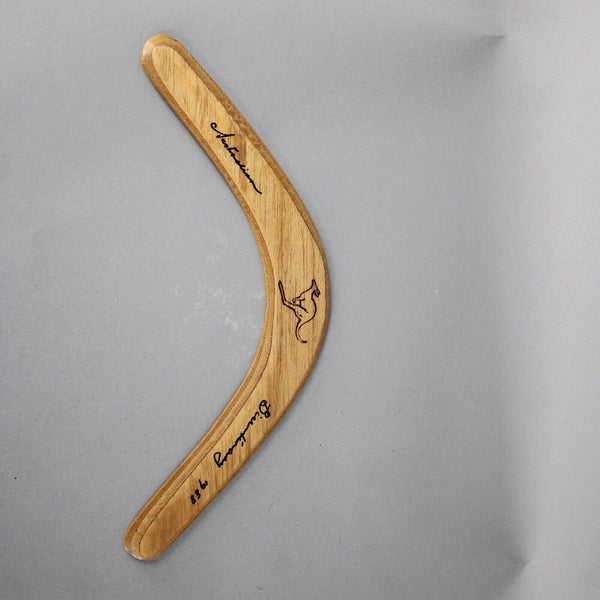 Australian Made Hand Crafted Wood Kangaroo 13" Boomerang