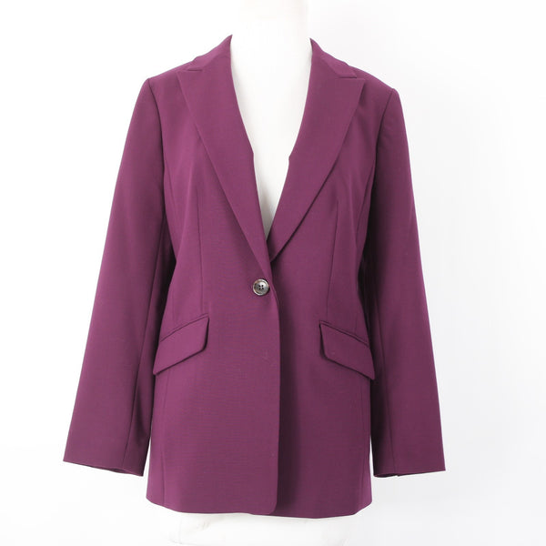 Talbots NEW $129 Sz 10P Purple Perfect Pocket Poly Blnd Poly Lined Blazer Jacket